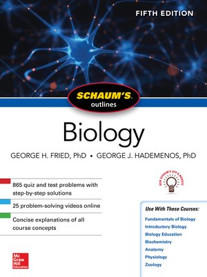 cover image of Schaum's Outline of Biology